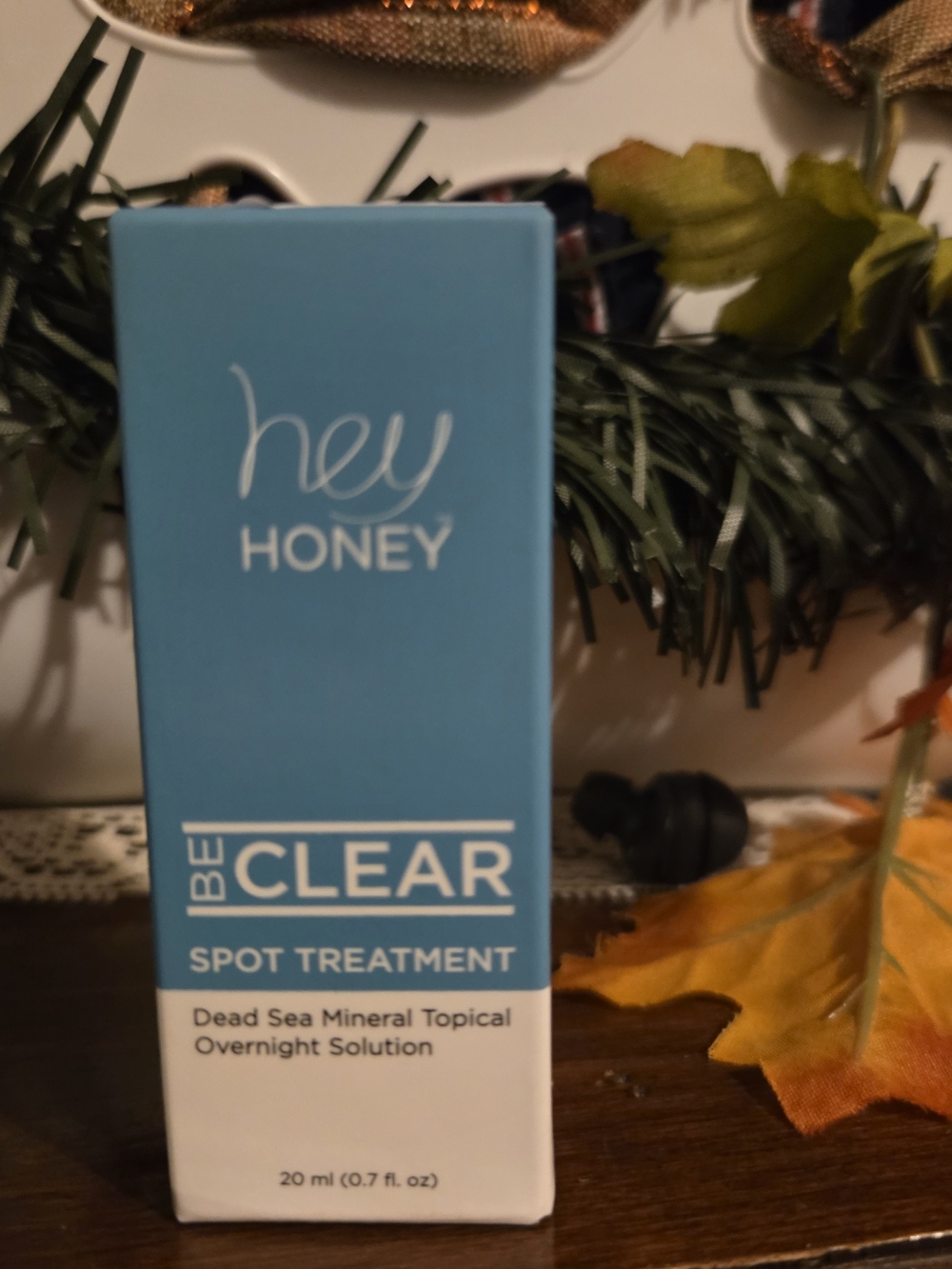 Hey Honey Be Clear Spot Treatment 20mL 0.7 oz Dead Sea Mineral Overnight Solutio